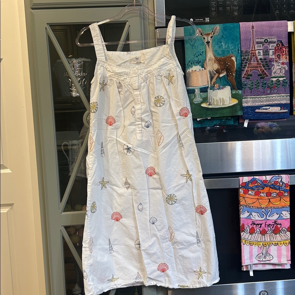 Printfresh Seashell Embroidered Nightgown - image 1